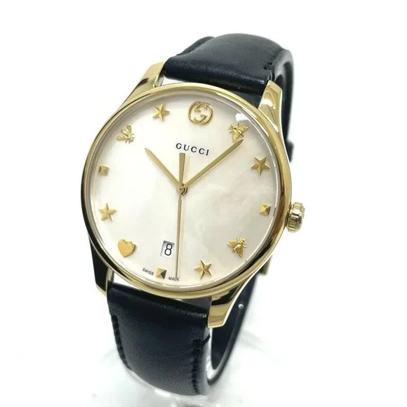 Gucci | Accessories | Gucci Quartz Date Watches Ss Leather  display picture 3
